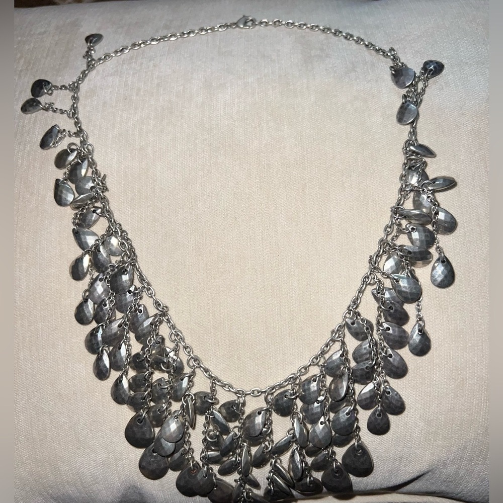 Brushed Silver Necklace
